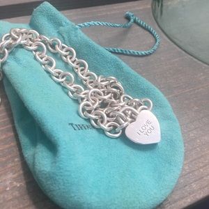 Tiffany & Co Silver I LOVE YOU Heart Charm
